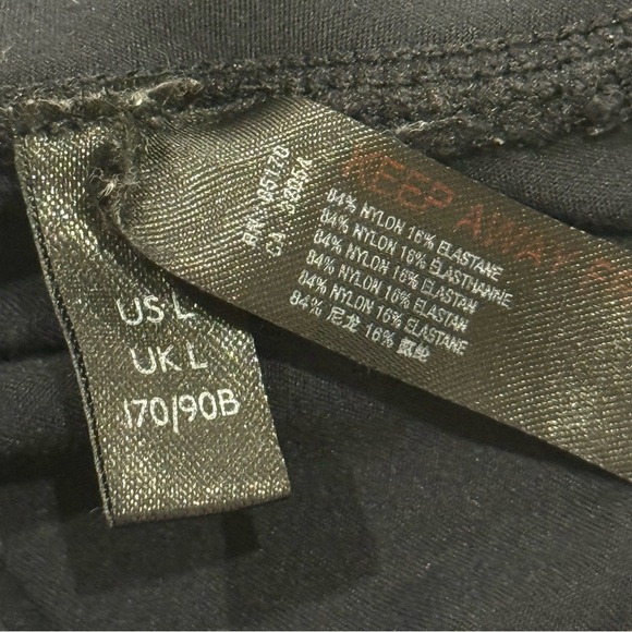 Free People Movement Hearts Aflutter Leggings Ruffle Seam Black Large High Rise - Picture 9 of 14